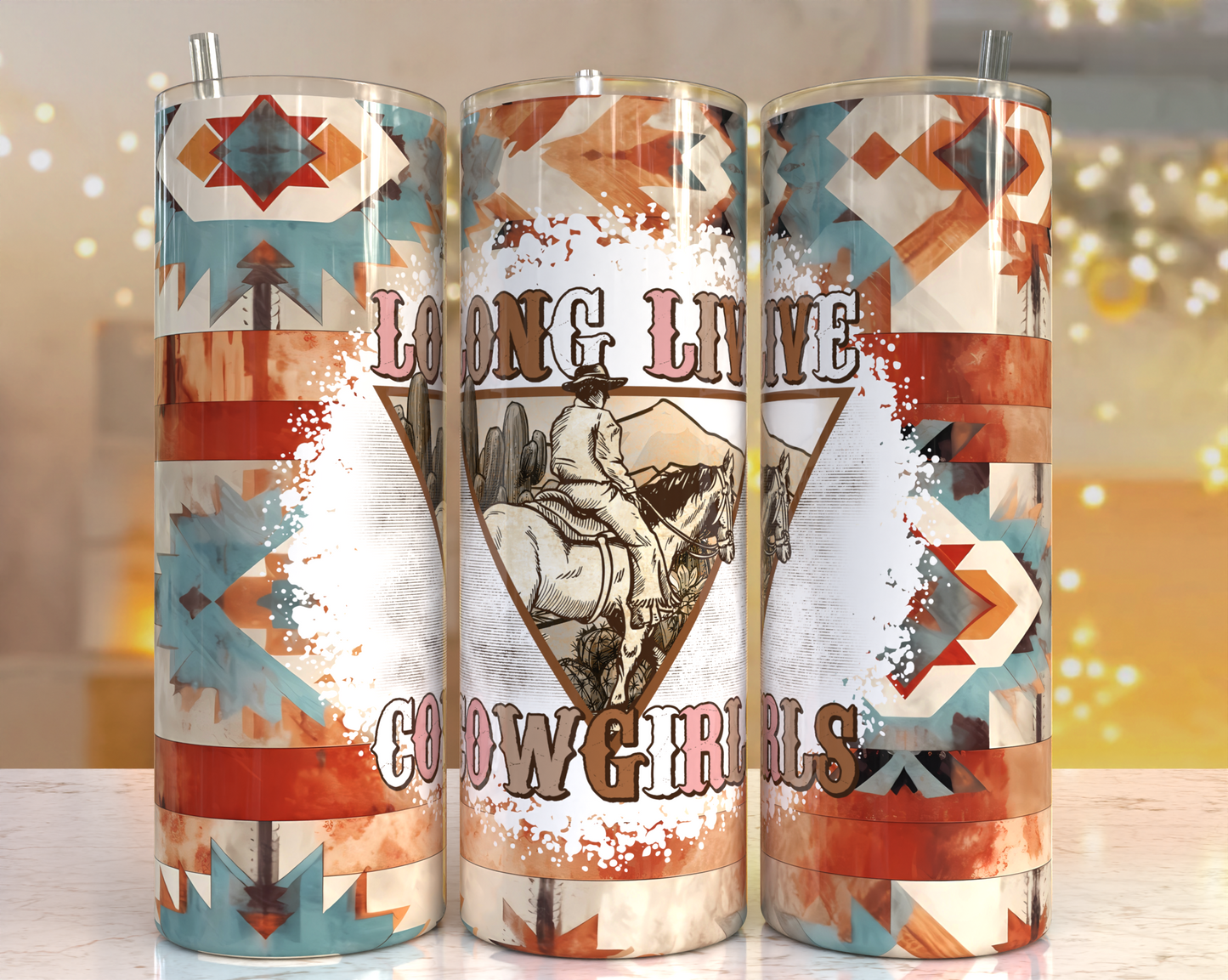 20 oz Tumbler Long Live Cowgirls